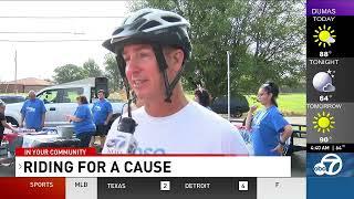 Jeff Talks to ABC 7 Pre Daybreak in Amarillo about his US bike tour & the Close the Gap Movement