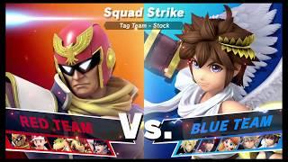 Super Smash Bros Ultimate Amiibo Fights Request #526 Squad Strike A Z part 1