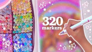 Drawing with ALL 300+ Ohuhu Markers 