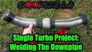 R32 Skyline GTR Single Turbo Project Episode 7 - Welding The Downpipe