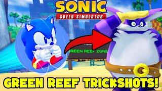 INSANE TRICKSHOTS TO BREAK THE BIG THE CAT UPDATE! (Sonic Speed Simulator)