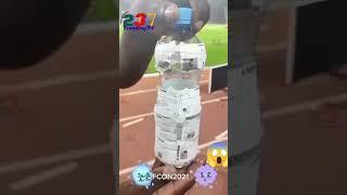 The Magic behind the Egyptian Goalkeeper's Bottle finally exposed . All names of players on it.