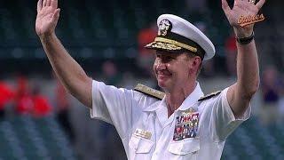 TB@BAL: Rear admiral Carter throws out first pitch