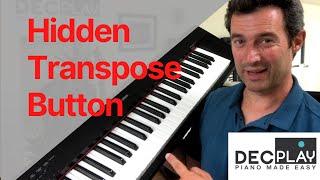 How To Use the Hidden Transpose Button on Yamaha NP12 Piaggero Piano Keyboard & NP32