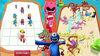 Meege Master Rainbow Freinds Vs Merge Super Hedgehog Fight Max Level Android iOS Gameplay