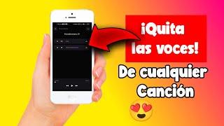 6 NUEVOS MEJORES APLICACIONES PARA QUITAR LA VOZ DE UNA CANCIÓN Y DEJAR LA PISTA PARA CELULAR 2024.