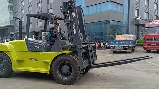 LTMG 10 ton diesel forklift with fork positioner