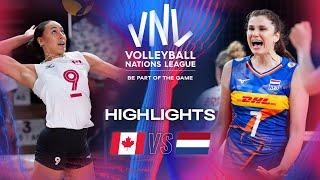  CAN vs.  NED - Highlights | Week 3 | Women's VNL 2024