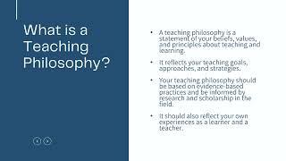 Choosing a Teaching Philosophy: A Guide for Counselor Education and Supervision Doctoral Students