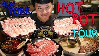 All You Can Eat HOTPOT Buffet Tour of New York PART 1