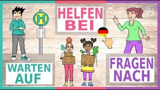 Deutsch lernen: Verben mit Präpositionen / Deutschkurs A2 / B1 / German lesson: verbs & prepositions