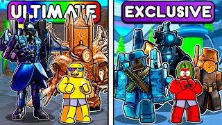 ULTIMATES vs EXCLUSIVES In Toilet Tower Defense