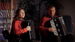 "And I Love Her" - Maria & Sergei Teleshev - Duo Two Accordions - The Beatles Cover - Live in Canada