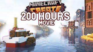 I Spent 200 HOURS on this STEAMPUNK Island in CREATE! (Minecraft Movie)