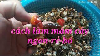 cách làm mắm cáy / viec vat gia dinh