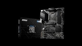 MSI Z490-A PRO Motherboard Unboxing and Overview