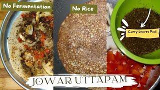 NO RICE UTTAPAM NO ONION NO GARLIC | JOWAR UTTAPAM | VAMAS JUNCTION