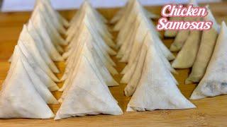 Simple And Easy Home Made Chicken Samosas Recipe