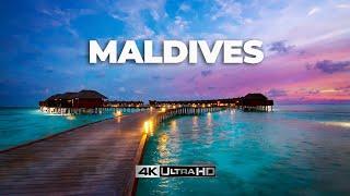 FLYING OVER THE MALDIVES 4K UHD 10 minute Ambient Drone Film and Music for beautiful relaxation