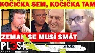 Zeman Pokornému přeložil název kapely aneb AirBaltic by měly poslouchat Radiožurnál