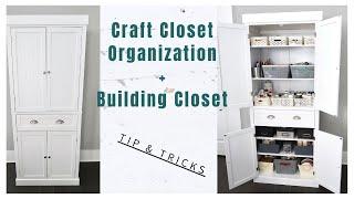 Crafts Closet Organization * Tip and Tricks for Organizing Craft Space * BlondieNextDoor