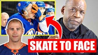 Ortho Doctor Reacts To NHL Hockey Injuries: JOHNNY BOYCHUK SKATE TO FACE - Dr. Chris Raynor