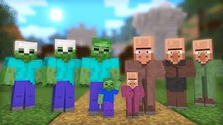 Zombie & Villager Life: Full Animation I - Minecraft Animation