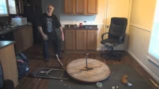 Angry Grandpa Destroys Kitchen Table!