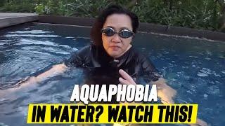 Swim lesson for aquaphobia lady. Learn to Swim and breathe with no stress in the water.