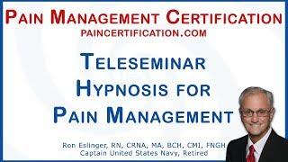 Ron Eslinger's Teleseminar   Pain Management Hypnosis Certification   August 7th-8th 2019   Marlbo