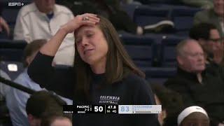  3 FLOP TECHNICALS In The 4th Quarter! | Women's College Basketball