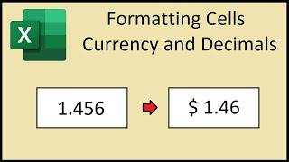 How to Format Cells for Currency and 2 Decimals in Excel