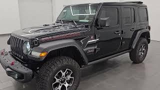 2022 JEEP WRANGLER UNLIMITED RUBICON STICK SHIFT IN BLACK CLEARCOAT 4K WALKAROUND 14719Z