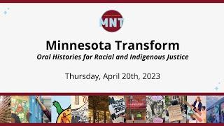 MNT Showcase Series: Oral Histories for Racial and Indigenous Justice