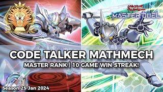 75% Win Rate! Code Talker Mathmech Deck (Diamond-Master) Season 25 - Yu-Gi-Oh! Master Duel