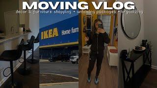 MOVING VLOG EP.4 | amazon apartment finds, building new furniture, ikea trip, organizing + more!