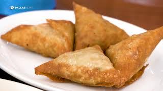 Traditional Somalia food canjeero and sambusa at IBY