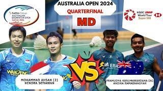 Moh AHSAN/Hendra SETIAWAN (INA) VS Pramudya KUSUMAA/A RAMADIANSYAH (AUS) QUARTERFINAL Australia open