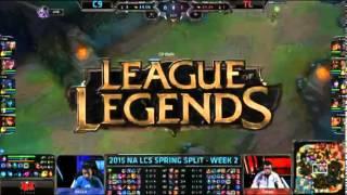 C9 vs TEAM LIQUID | NA LCS 2015 Week 2