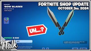 IS THIS SUPPOSED TO BE BACK!? Fortnite Item Shop [October 3rd, 2024] (Fortnite Chapter 5)