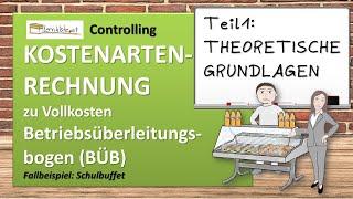 Kostenartenrechnung - BÜB - Teil 1 - THEORIE