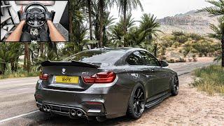 720HP BMW M4 F82 | Forza Horizon 5 | Steering Wheel Gameplay