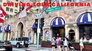 [4K] DRIVING TOUR || Beverly Hills, Malibu Beach, Santa Monica City, California USA