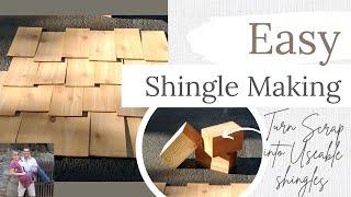 How To Turn Scrap Cedar into Shake Shingles #diy #howto #homeimprovement