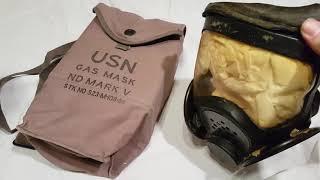 USN ND MARK V Gas Mask 1953 B.F. GoodRich (Prototype)