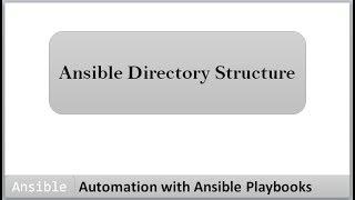 Automation with Ansible Playbooks | Ansible Directory Structure