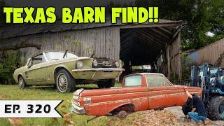 TEXAS BARN FIND:  '67 Mustang Convertible & '64 Ford Ranchero!!