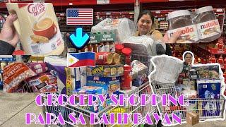 GROCERY SHOPPING PANLAGAY BALIKBAYAN BOX  | USA  TO PINAS  | BALIKBAYAN BOX | CANDIE SAPP