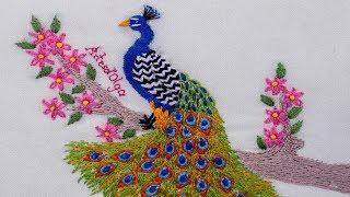 Hand Embroidery: Peacock | Bordados a mano: Pavo Real | Artesd'Olga