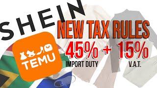 Temu and Shein and New S.A. Tax Laws